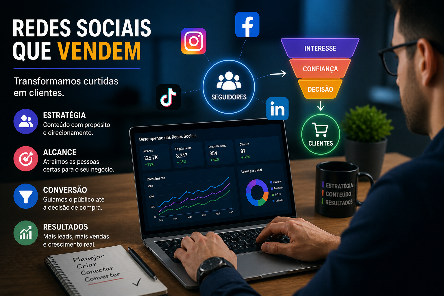 Gestão de redes sociais: como gerar clientes (e não só curtidas)