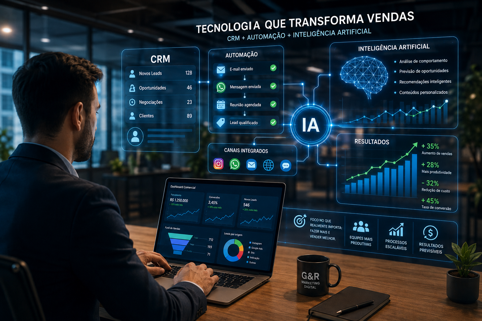 CRM, automação e IA: as tecnologias que estão mudando as vendas das empresas